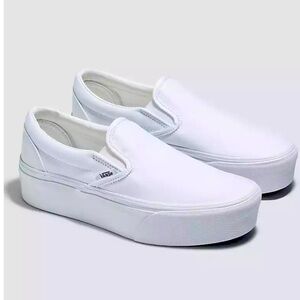 Vans Classic Slip-On Stackform in white (6.5)